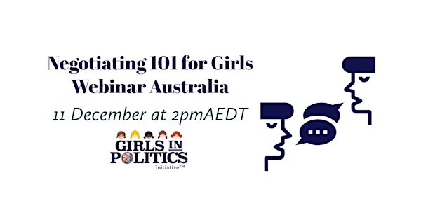Negotiating 101 for Girls Webinar Australia