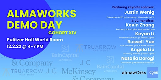 Almaworks Demo Day:  Cohort XIV