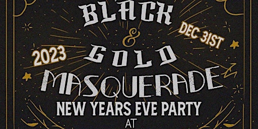 La Calle 205 New Years Eve Black & Gold Masquerade Party