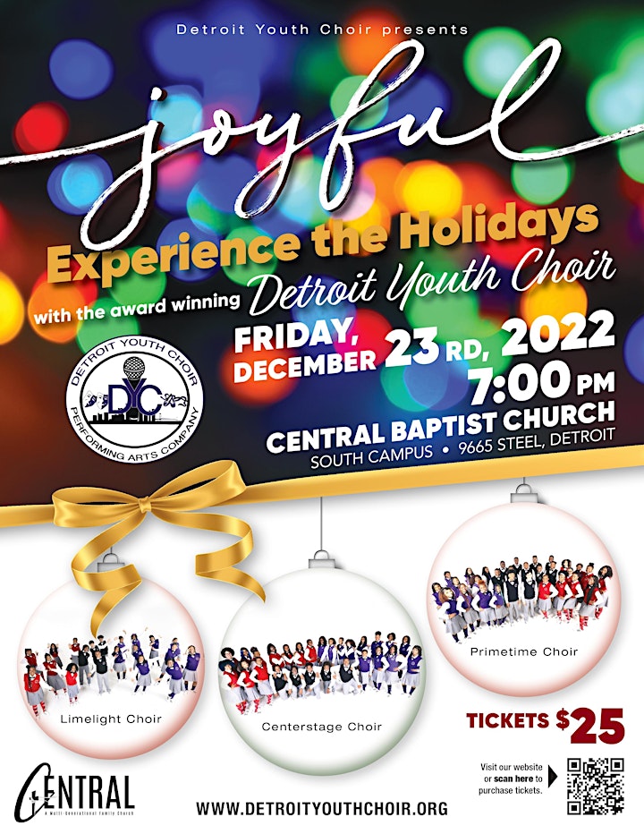 The Detroit Youth Choir presents..... Joyful! Experience the Holidays image
