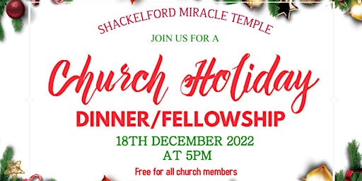 Church Holiday Dinner & Fellowship