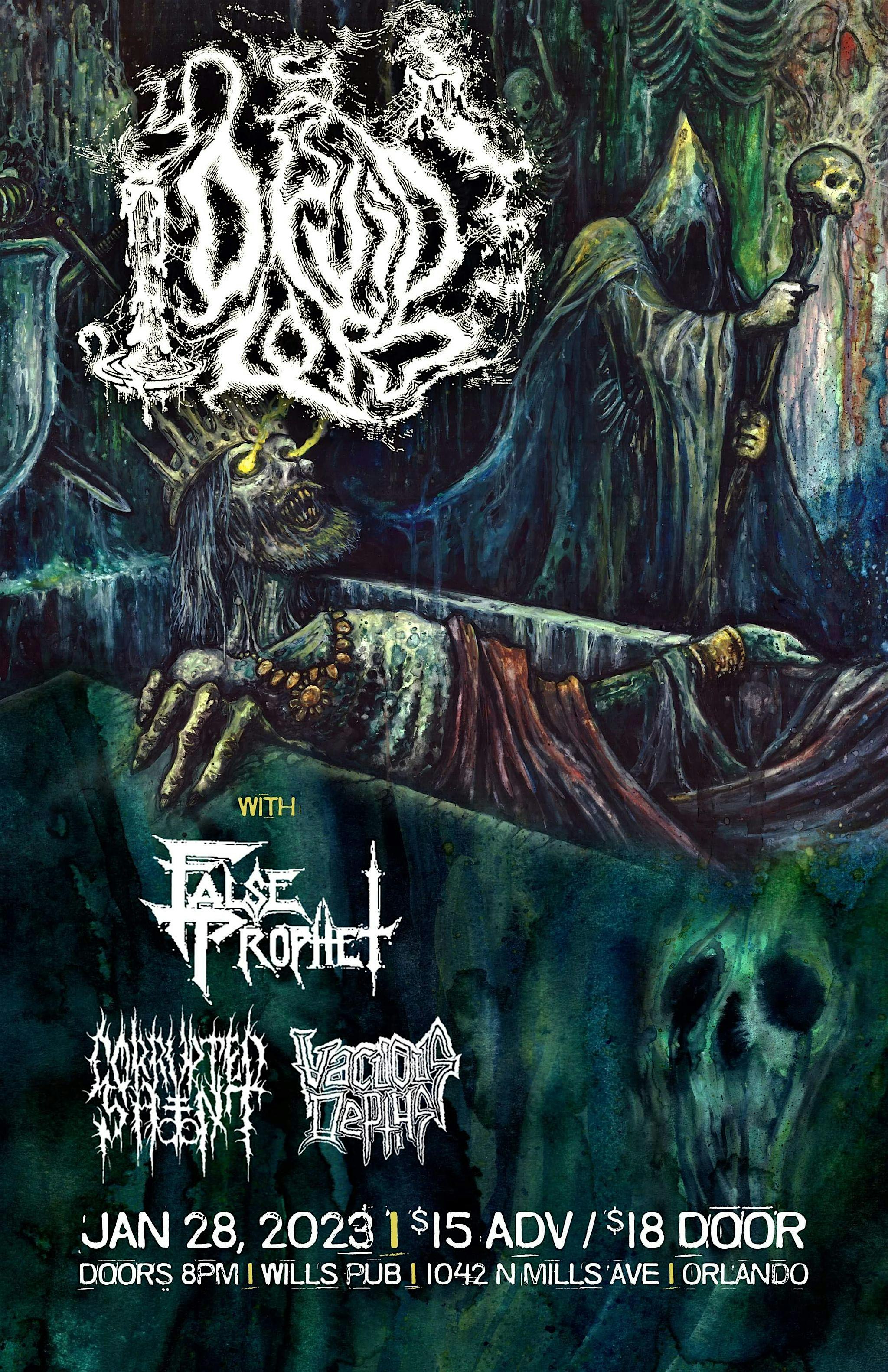 Druid Lord, False Prophet, Corrupted Saint, and Vacuous Depths in Orlando at Will's Pub