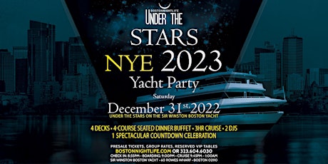 2023 Boston New Year's Eve | Under the Stars Party Cruise