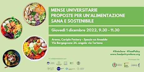 Mense universitarie:  proposte per un'alimentazione sana e sostenibile