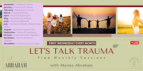 Let's Talk Trauma! - FREE Monthly Personal Growth session