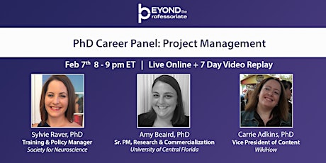 PhD Career Panel: Project Management primary image