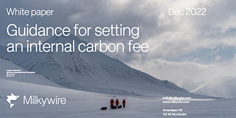 How to set an internal carbon fee that generates money for climate