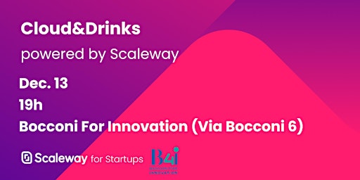Cloud&Drinks by Scaleway @Milano  