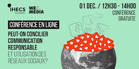 Image principale de Conférence - Réseaux sociaux & com' responsable : une relation durable ?