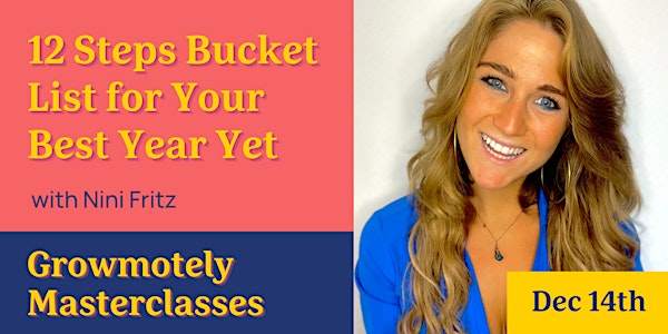 12 Steps Bucket List for Your Best Year Yet I Live Masterclass