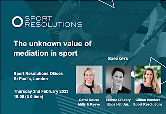 The unknown value of mediation in sport disputes primary image