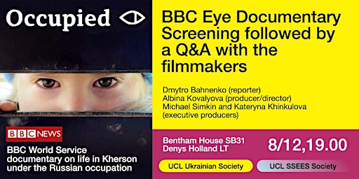 "Occupied": BBC World Service Screening and Q&A with the Filmmakers