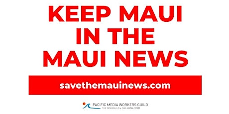 Informational picket supporting Maui News workers