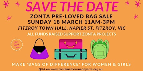 Zonta Pre-loved Bag Sale primary image