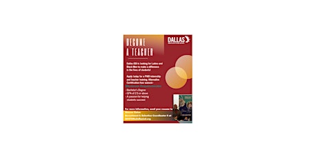 Dallas ISD – Black and Latino Male Resident Teacher Program- Info Session