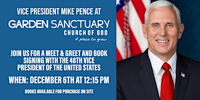 Vice President Mike Pence at Garden Sanctuary