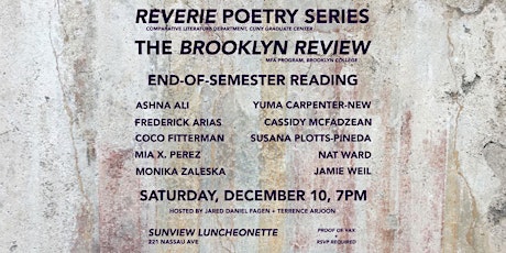 Reverie & The Brooklyn Review End-of-Semester Poetry Reading