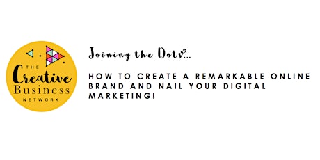 'Joining the Dots' 8 x week online workshop course & mentoring session primary image