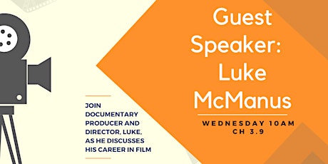 Guest  Speaker Luke McManus