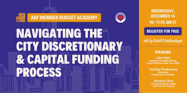 Navigating the City Discretionary and Capital Funding Process