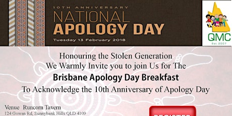Tenth Anniversary National Apology Day Breakfast primary image
