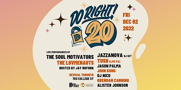 Do Right! 20: Jazzanova, Soul Motivators, TUSH, Luvmenauts + guests