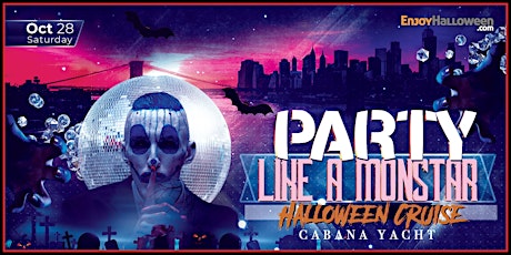 Party Like a Monstar Halloween Cruise New York City I Cabana Yacht