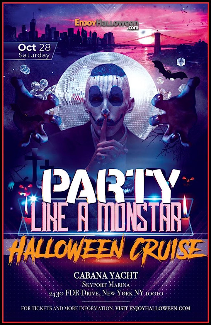 Party Like a Monstar Halloween Cruise New York City I Cabana Yacht image