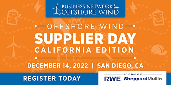 Offshore Wind Supplier Day: California Edition