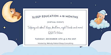 Sleep Education for 4-18 months