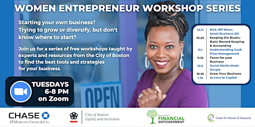 Women Entrepreneur Workshop Series: Grow Your Business