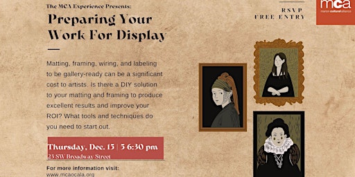 Preparing Your Work for Display