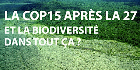 La COP15 après la 27 : et la biodiversité dans tout ça?