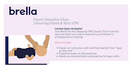 Parent Education: Infant & Baby CPR Class