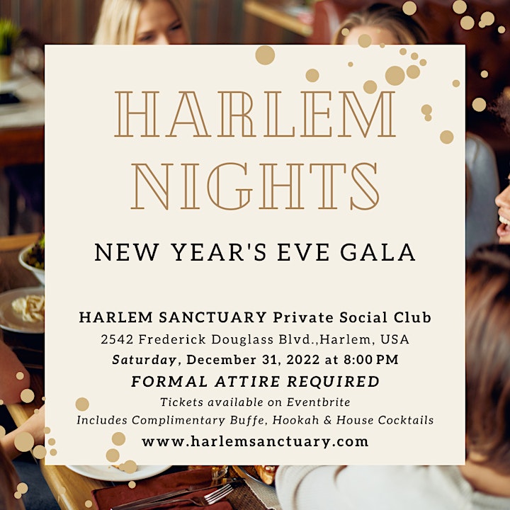 "HARLEM NIGHTS" NEW YEAR'S EVE GALA @ HARLEM SANCTUARY image