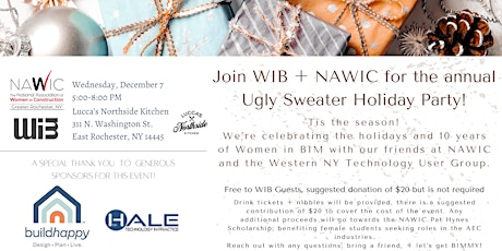 NAWIC + Women in BIM:  Ugly Sweater + Holiday Party
