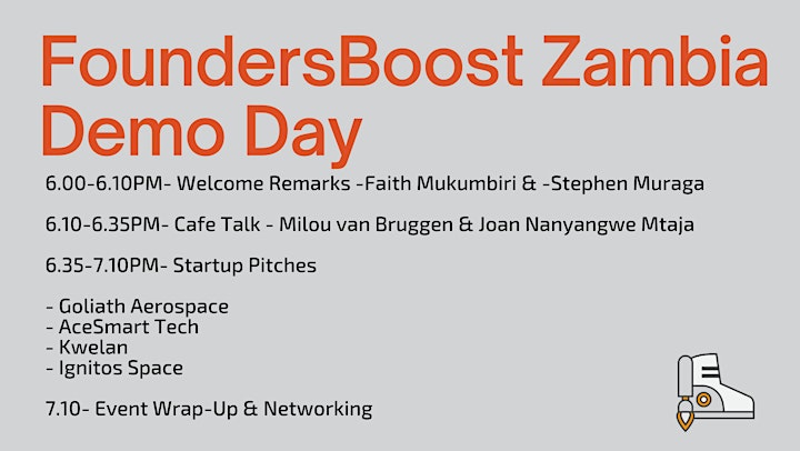 FoundersBoost Fall 2022 Zambia Demo Day December 9, 2022 image