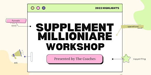 Supplement Millionaire Mini Masterclass