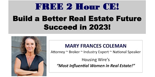 Build A Better Real Estate Future & Succeed In 2023