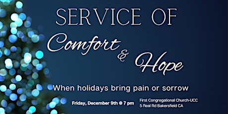 A Service of Comfort and Hope