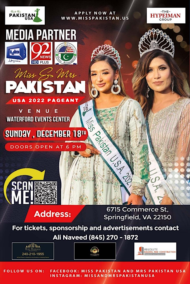 Miss & Mrs Pakistan USA 2022 Pageant image