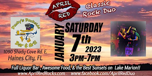 April Red is Back to ROCK Ducky's Dockside Bar & Grill in Haines City!