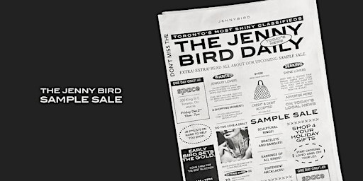 JENNY BIRD Sample Sale