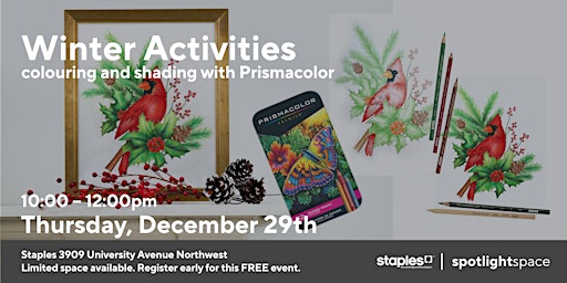 Winter Activities – Colouring and Shading with Prismacolor primary image