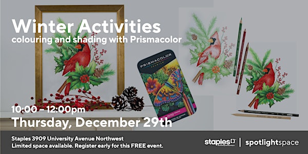 Winter Activities – Colouring and Shading with Prismacolor