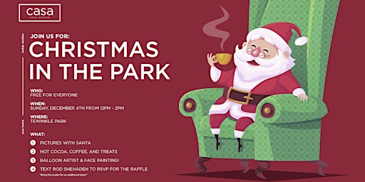 Christmas in the park / Pictures with Santa