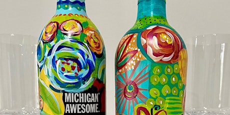 LowellArts Adult Class: Abstract Wine Bottle Painting
