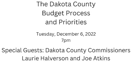 Dakota County Budget Process and Priorities