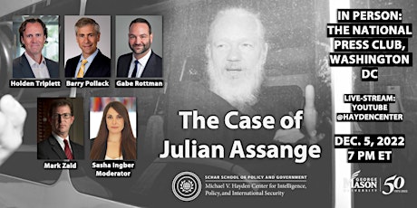 The Case of Julian Assange (Livestream Registration)