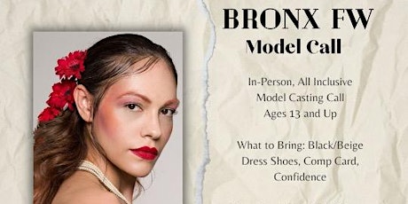 Bronx Fashion Week Model Call
